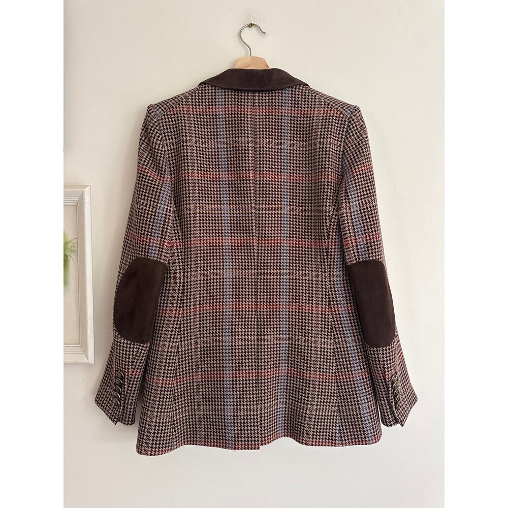 VERONICA BEARD Destry Houndstooth Plaid Dickey Jacket Blazer Size 4 - Picture 8 of 8
